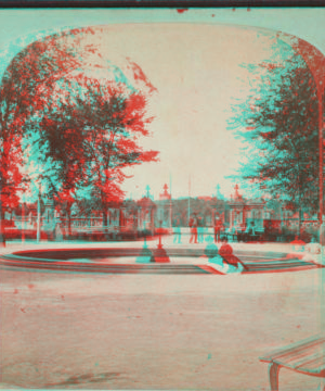 Fountain on the Mall, and part of Terrace. 1860?-1890?