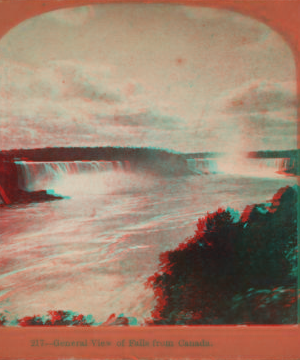 General view of Falls from Canada. 1869?-1880?