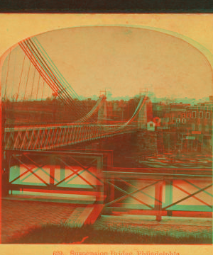 Suspension bridge, Philadelphia. 1865?-1907