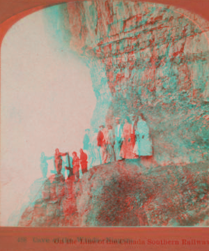 Cave of the Winds, Niagara on the line of the Canada Southern Railway. 1865?-1880?