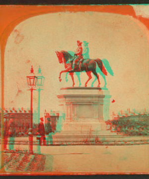 Ball's statue of Gen. Washington, Public Garden (side view). 1865?-1890?