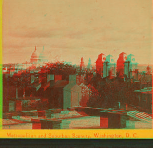 Bird's eye view Capitol, &c. looking s.e. from the Post Office. [ca. 1875] 1860?-1890?