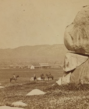 Cajun Valley. View of horse riders. 1870?-1885? [ca. 1880]