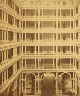 Palace Hotel, Interior view, S.F. 1868?-1876? After 1873