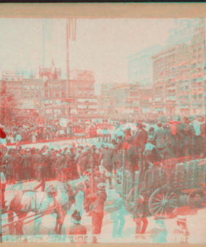 Labor Day Parade. Union Square, New York. 1887. 1859-1899 September 1887