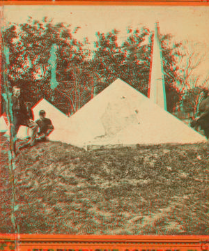 Pyramids of Major Dade and 107 of his Men, who were massacred at Fort Dade, Florida, by Osceola and his Band. 1865?-1905? [ca. 1885]