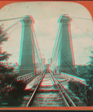 Niagara - Suspension Bridge, The Tower. [1863?-1880?]