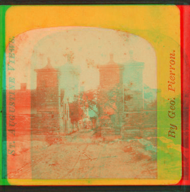 Ruins of the Old City Gate. Outside view. 1868?-1905?