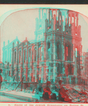 Ruins of the Jewish Synagogue on Sutter St. 1906