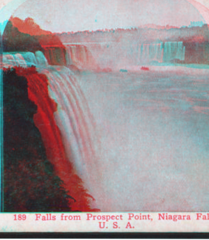 Falls from Prospect Point, Niagara Falls, U.S.A. [1859?-1885?]