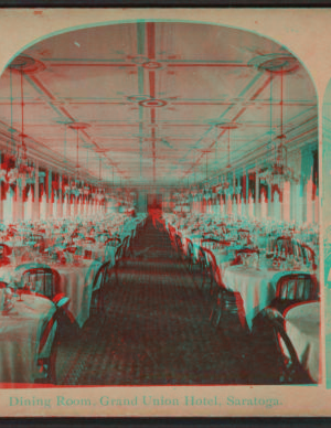 Dining Room, Grand Union Hotel, Saratoga. [1858?-1905?] [ca. 1900]