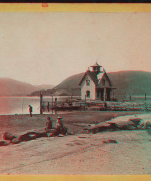 Steamboat Dock above Peekskill. [1860?-1875?]