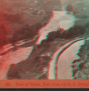 View of the Valley, East, from top of R.R. Bridge. [ca. 1870] [1858?-1885?]