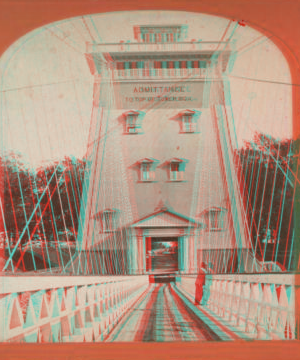 [New Suspension Bridge.] [1860?-1875?]