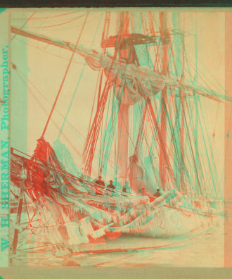 "Barque Parana" shrouded in ice, Mar. 6, 1873. 1870?-1900? 1873