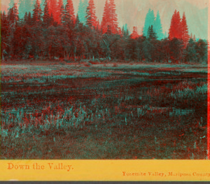 Down the valley, Yosemite Valley, Mariposa County, Cal. 1867