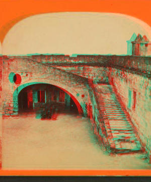 Stairway in Old Fort San Marco. [ca. 1880] 1868?-1890?