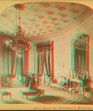 Blue Room in President's Mansion. 1870-1899 1870?-1899?