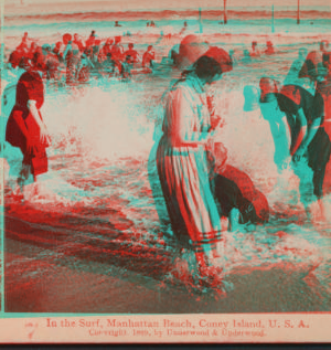 In the surf, Manhattan Beach, U.S.A. c1889 [1865?]-1919