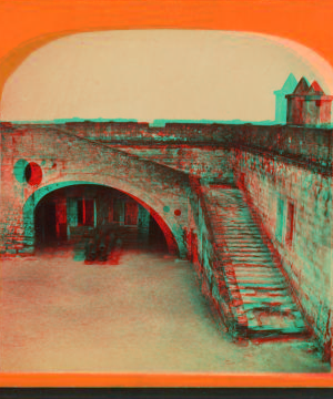 Stairway in Old Fort San Marco. [ca. 1880] 1868?-1890?