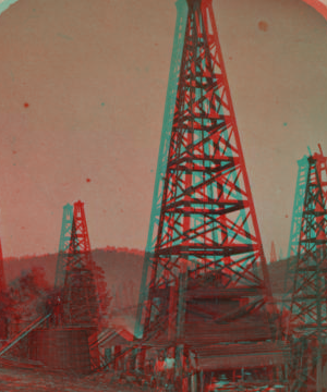 View of [oil] wells. [1860?-1910?]