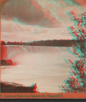 American Falls from Canada side, Niagara, N.Y. 1860?-1895?