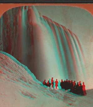 American Falls from below, Winter, Niagara, N.Y. 1860?-1895?