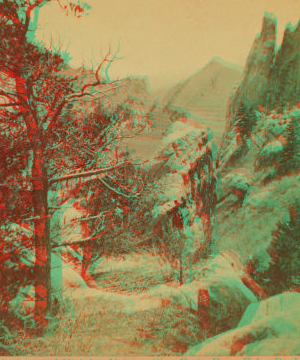 Glen Eyrie from Echo Rock. 1870?-1890?