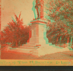 Statue of Tho's H. Benton St. Louis [by Harriet Hosmer]. [ca. 1870] 1870?-1900?