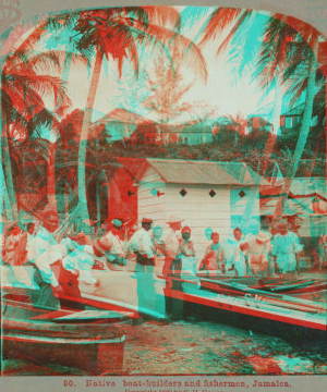 Native boat-builders and fishermen, Jamaica. 1899