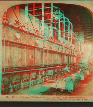 Boiler house, White Oak Cotton Mills. Greensboro, N.C. 1909