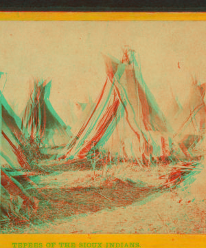 Tepees of the Sioux Indians. 1862?-1875?