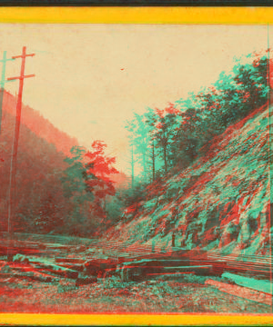 On the high grade above Altoona, looking eastward. 1860?-1870?