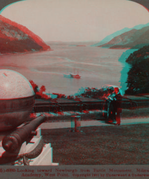 Looking toward Newburgh from Battle Monument, Military Academy, West Point. [1858?-1901?] 1901