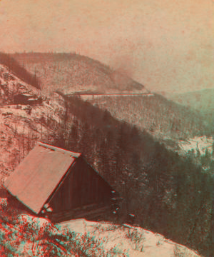 On the P. R. R. Winter at Allegrippus, east. 1870?-1880?