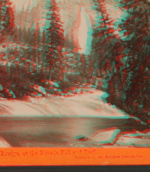 Yowiye, or the Nevada Falls and Pool. Yosemite Valley, Mariposa County, Cal. 1861-1878? 1880-1890