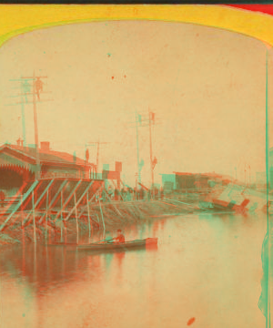 The great flood of the Ohio river, at Cincinnati, February 1883. 1865?-1895? 1883