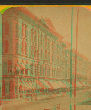 Clark Street, Chicago, looking south. 1865?-1915? 1874