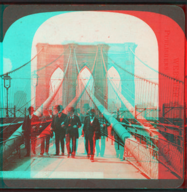 Brooklyn Bridge, Promenade, N.Y. [1867?-1910?]