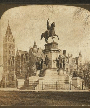 Washington monument and City Hall, Richmond, Va. 1863?-1910? c1901