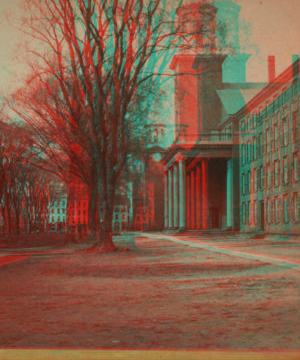 Yale College, looking south. 1863?-1887? 1869-1881