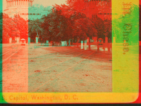 U.S. Capitol. Washington, D.C., from Pennsylvania Ave. 1859?-1905? [1868-ca. 1885]