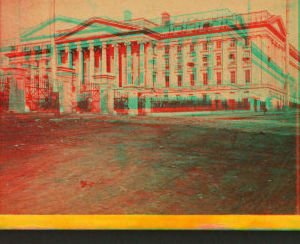 The U.S. Treasury, from the South East. 1860-1880 1860?-1880?