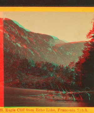 Eagle Cliff from Echo Lake, Franconia Notch. 1865?-1890?