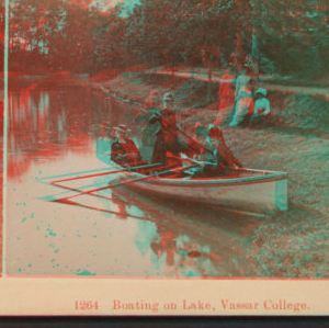 Boating on Lake, Vassar College. [1867?-1890?] ca. 1890