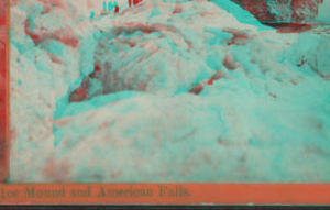 Ice mound and American Falls. [1863?-1870?]