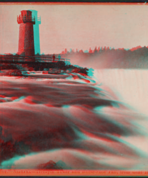 Niagara - Terrapin Tower and Horse-Shoe Fall, from Goat Island. [1863?-1880?]