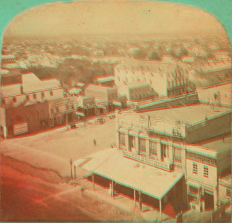 Salt Lake City, from First National Bank. 1860-1885?