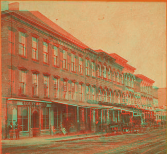 Equitaaable Block, Court Av., Des Moines. 1870?-1885?