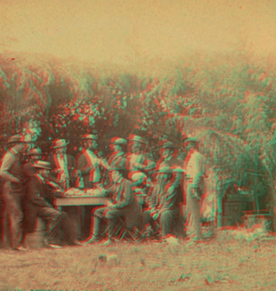 Group at Telegraphic Corps quarters, headquarters Army Potomac.